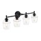Designers Fountain Summer Jazz 32 in. 4-Light Matte Black Vanity Light with Clear Glass Shades for Bathrooms D310M-4B-MB - alternate 9